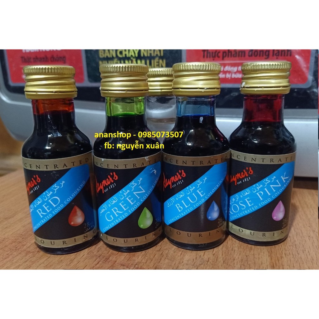 Màu thực phẩm Rayner's Anh 28ml