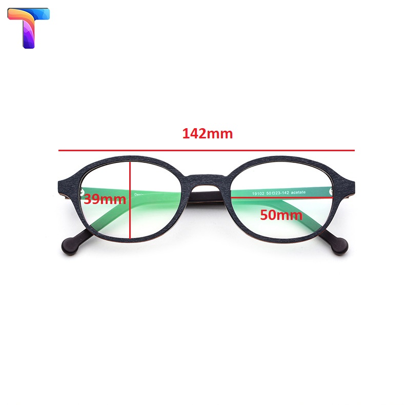 [ Sale xả lỗ ]Kính vân gỗ Acetate 19102