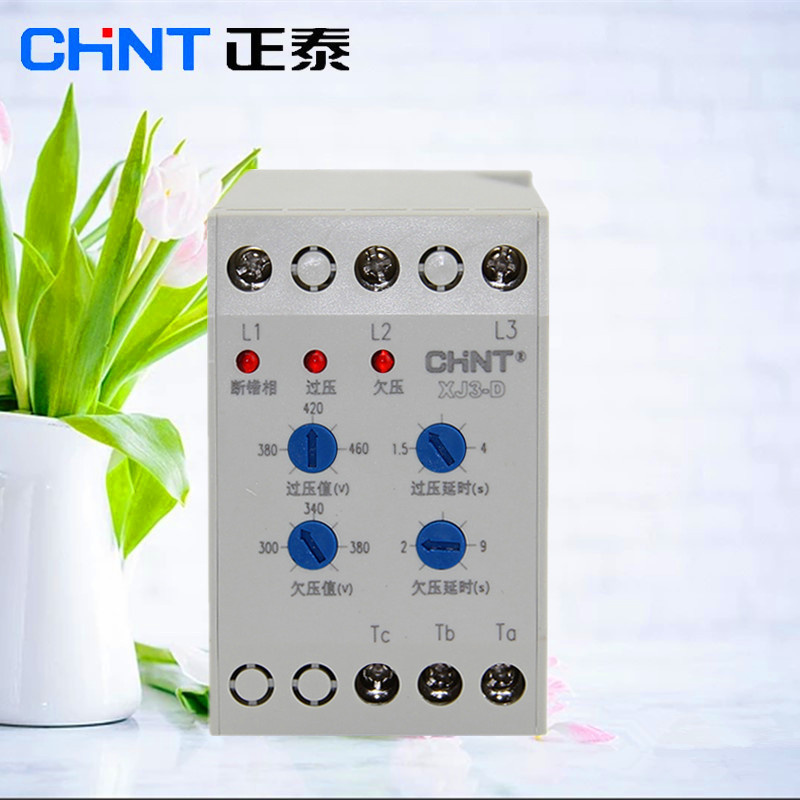 Bộ bảo vệ chống mất pha , lệnh pha đảo pha Chint XJ3D / 380VAC