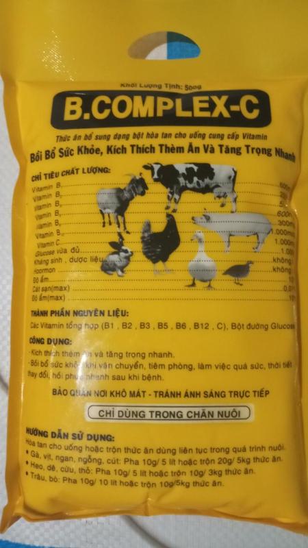 vitamin cho gia suc gia cam Bcomlex C 500g ADP