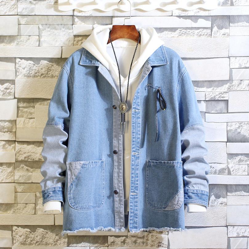 Áo khoác jeans nam form rộng AKJN016