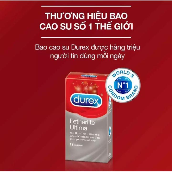 Combo 2 hộp bao cao su siêu mỏng Durex INVISIBLE+FETHERLITE Ultima