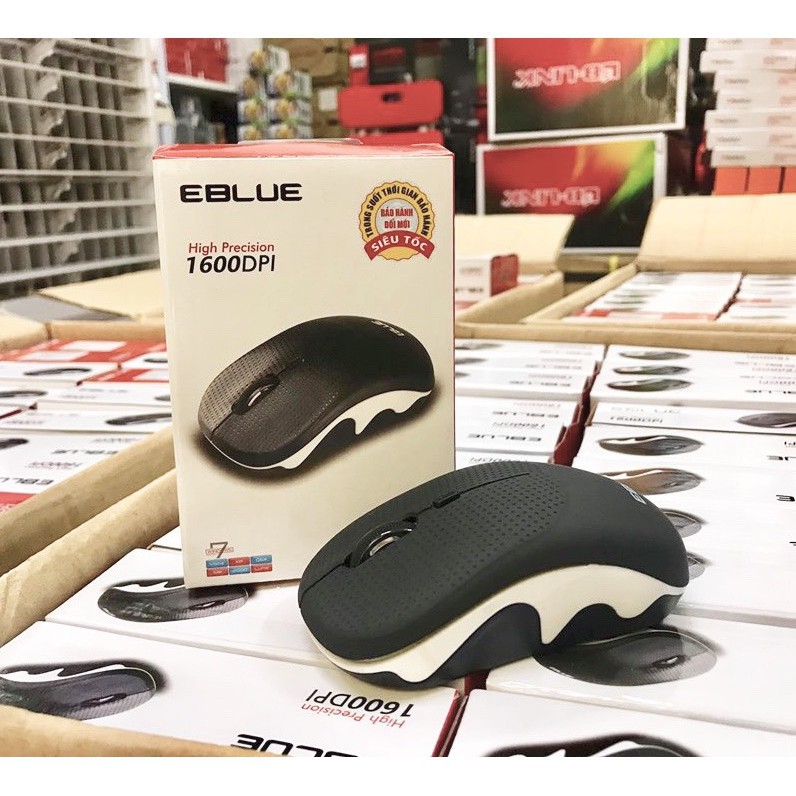 Chuột máy tính không dây, mouse Eblue EMS816B