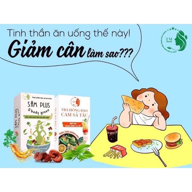 [Siêu Hót ]KẸO SÂM PLUS #S’body Green GIẢM CÂN SỐ 1