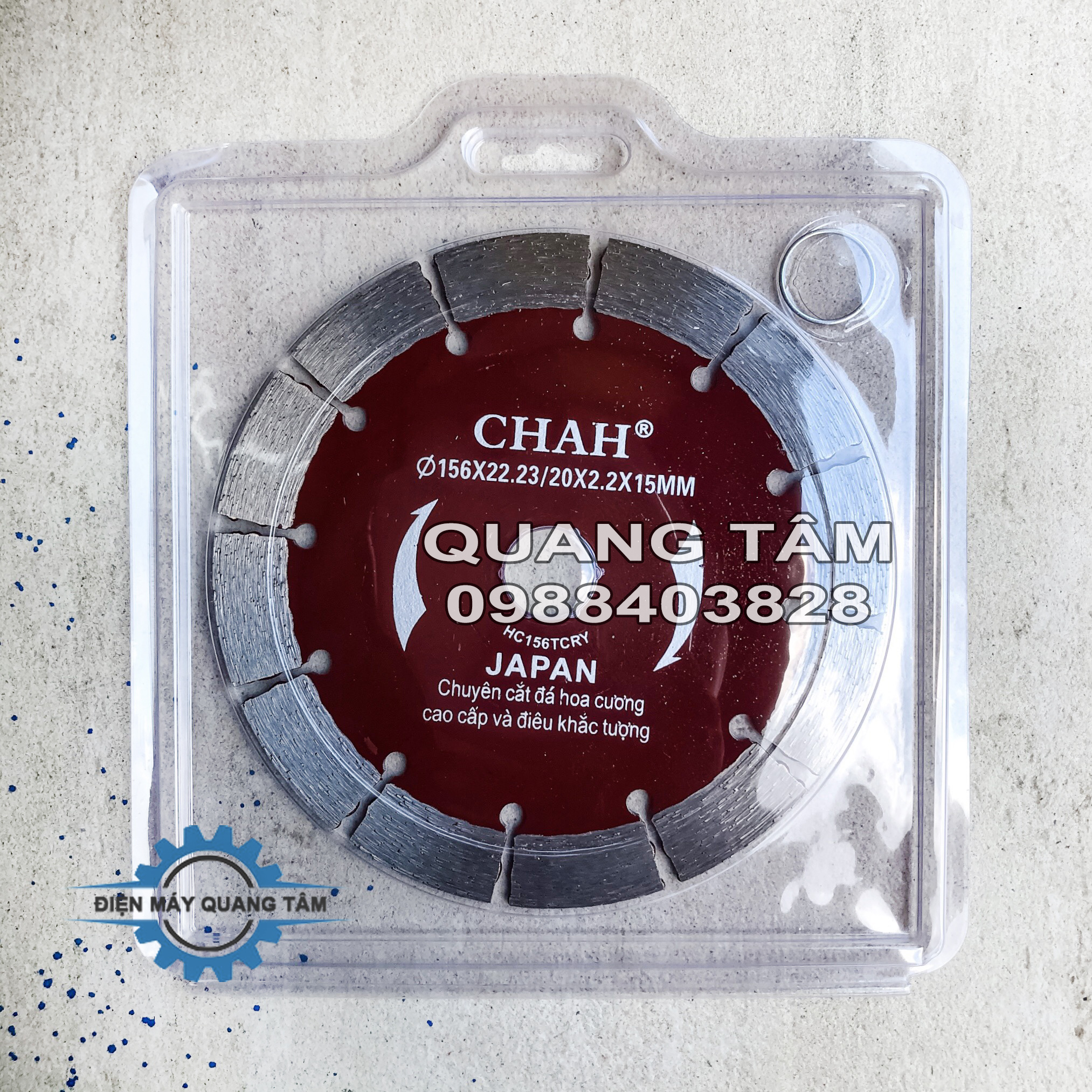 Lưỡi Cắt Bê Tông - Gạch - Đá 156mm CHAH