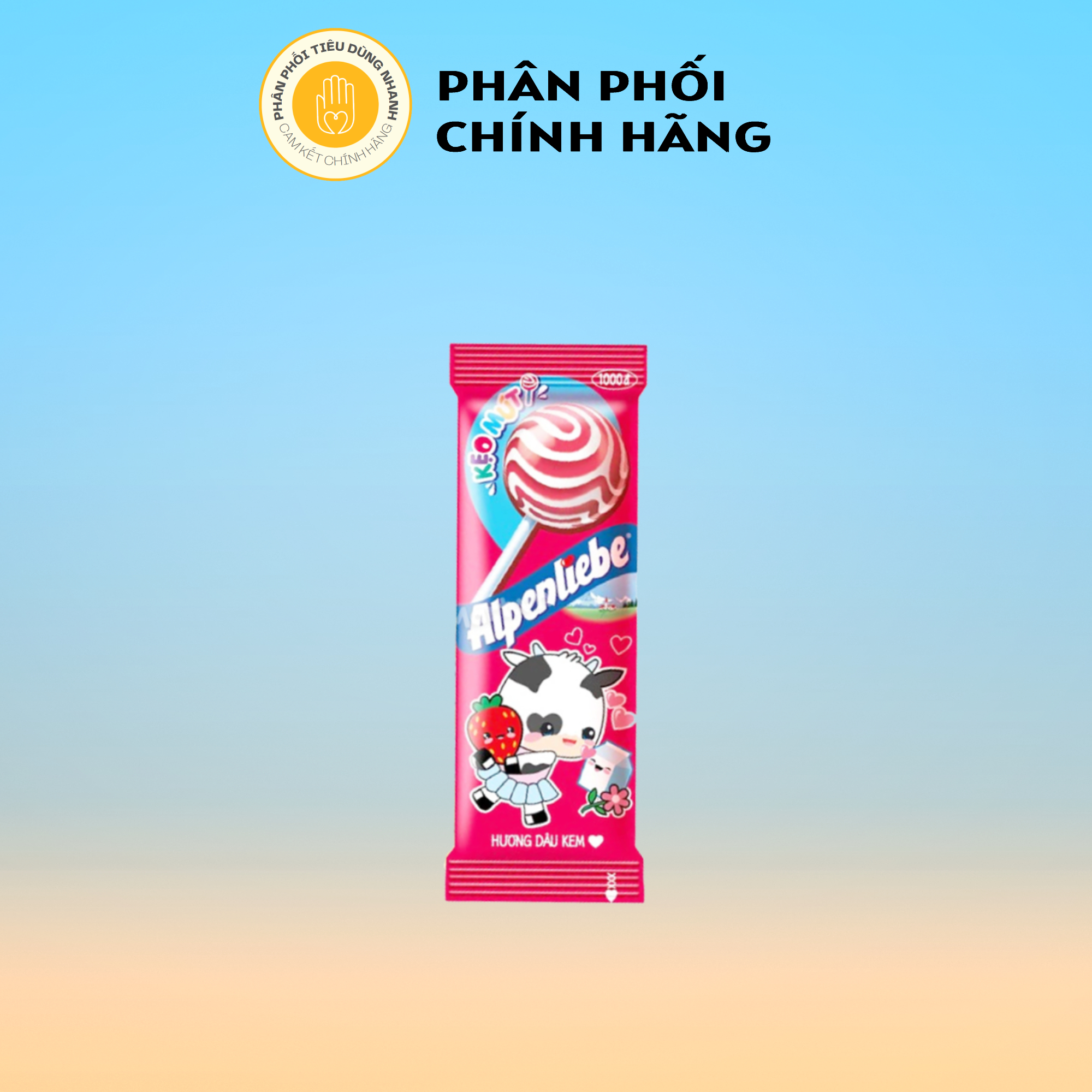 Kẹo Mút Alpenliebe Vị Dâu