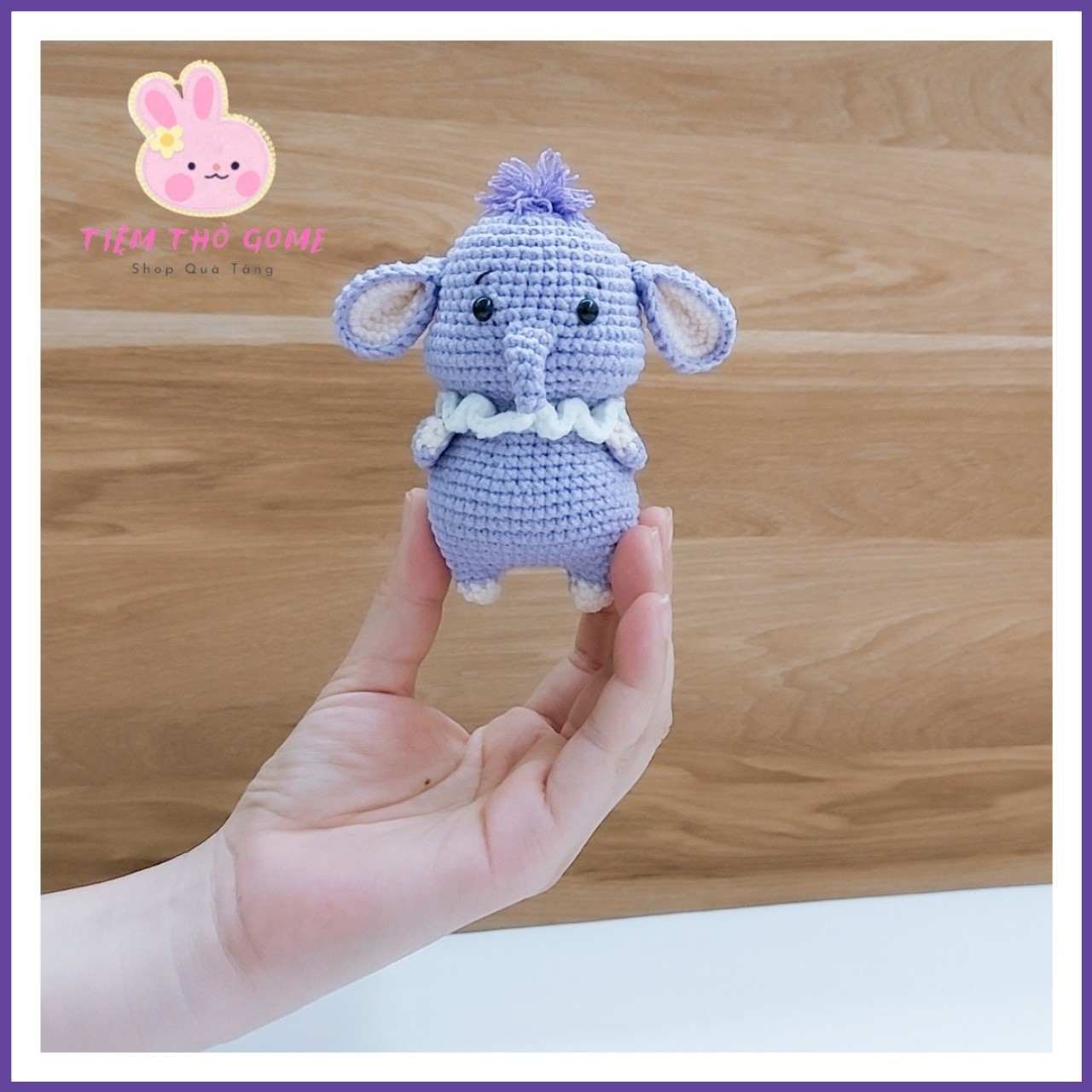 Thú len nhồi bông handmade - Voi len handmade