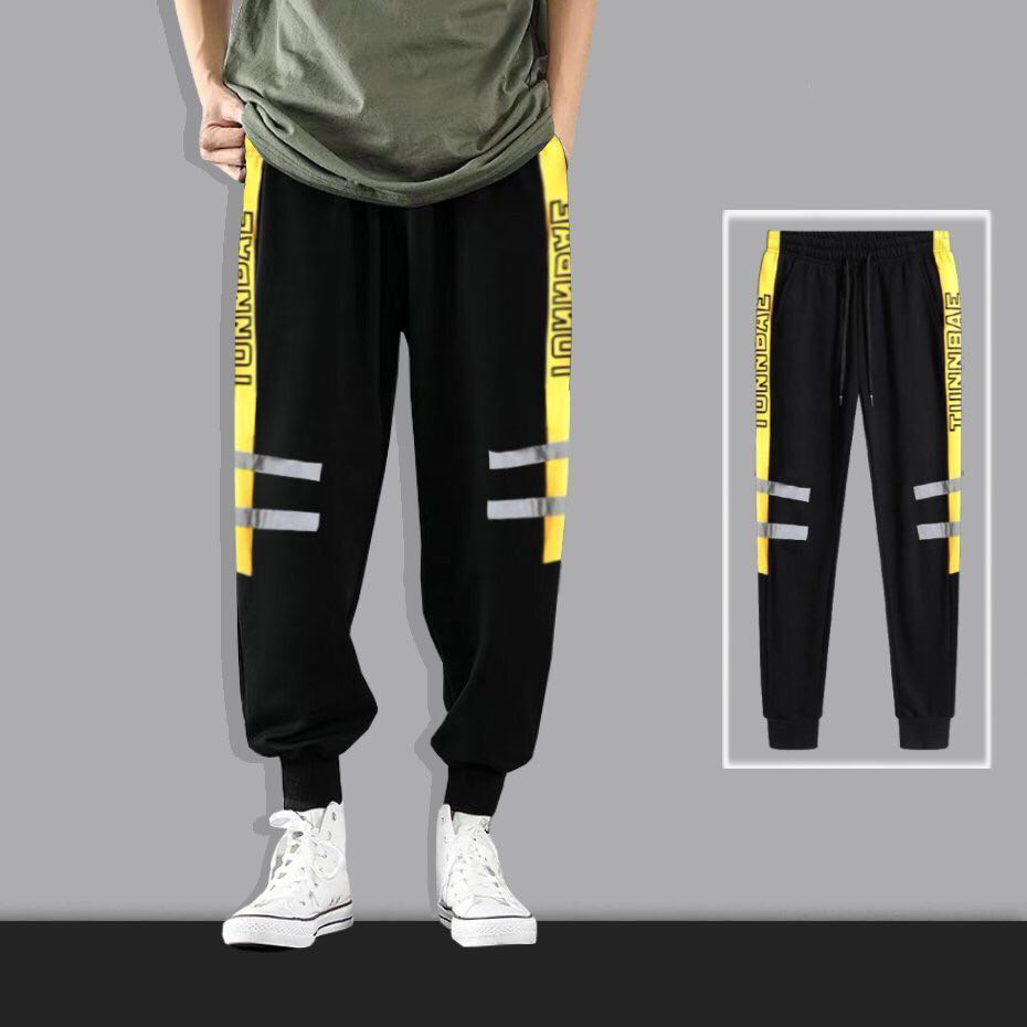Quần Jogger Nam Phối Chữ Kèm Sọc Phản Quang Cá Tính Năng Động Thời Trang 4MEN JOGGER NAM 90000104