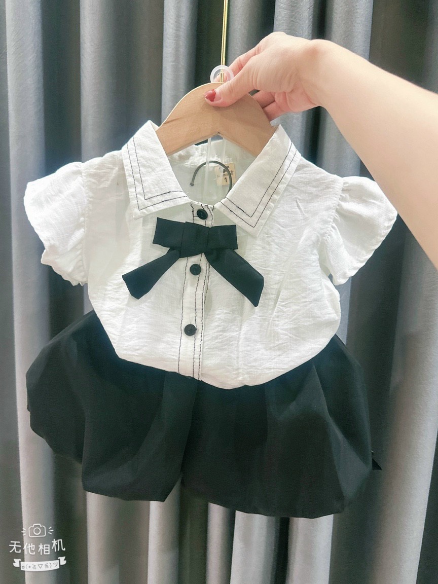 set quần áo bé gái tiểu thư đáng yêu