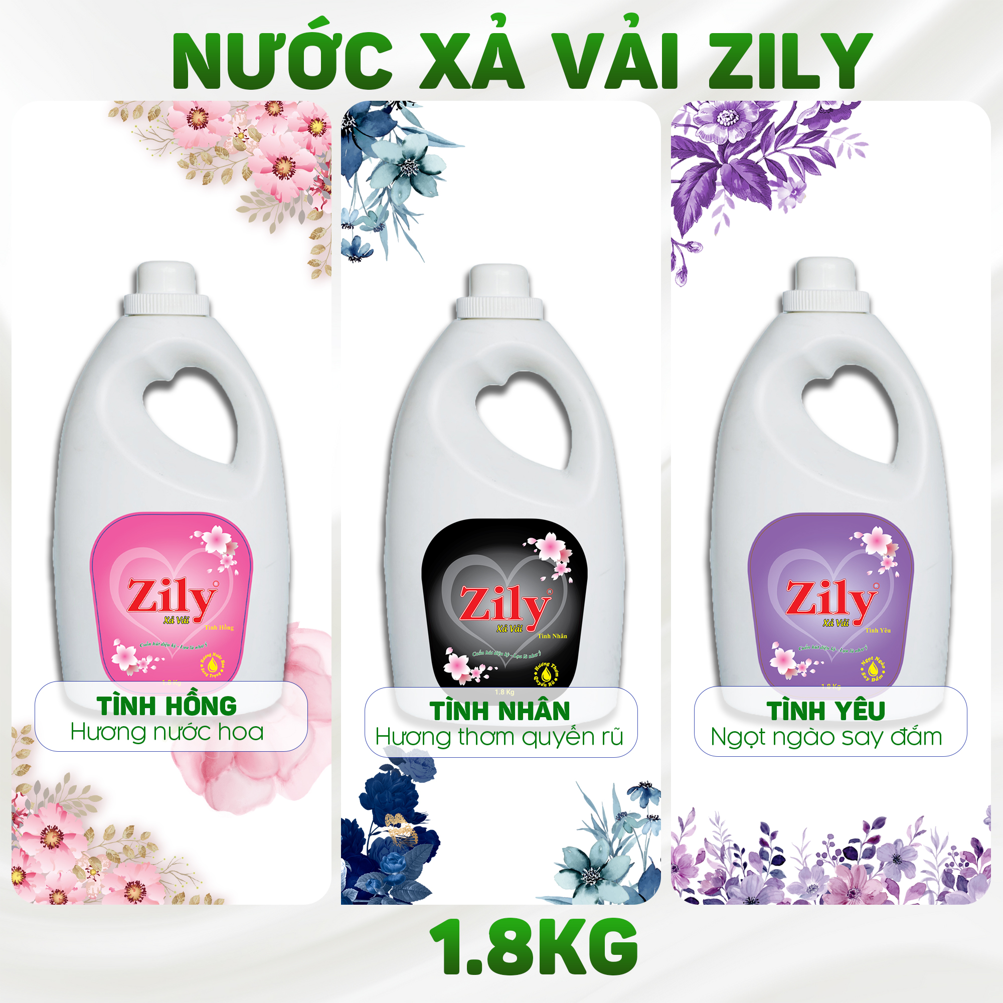Nước Xả Vải Zily 1.8 kg