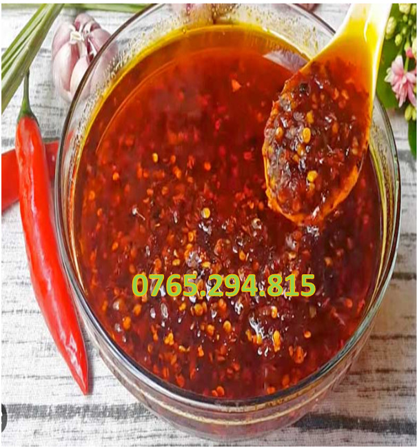 Sate tế:  Ớt, Tỏi - 400ml - (sate cay thơm dùng chung bánh tráng)