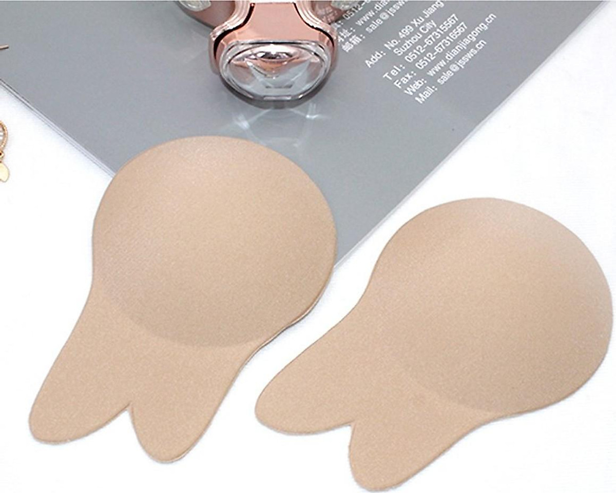 Miếng Dán Silicon Vải Tai Thỏ Nâng Ngực (4 Miếng Ngẫu Nhiên)