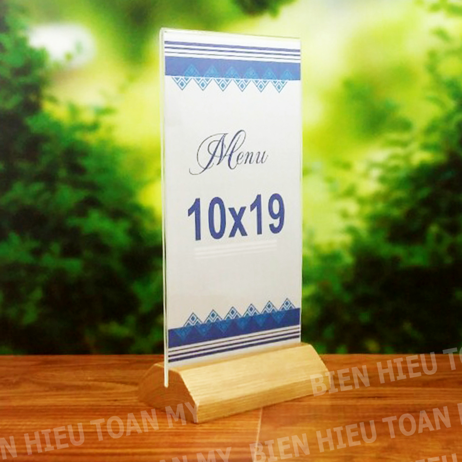 Standee để bàn Đế Gỗ
