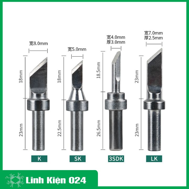 Mũi hàn 500 độ bền cao, lên nhiệt nhanh