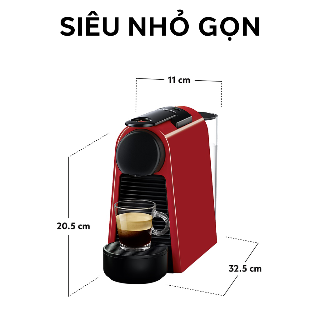 Máy pha cà phê viên nén Nespresso Essenza Mini - Đỏ