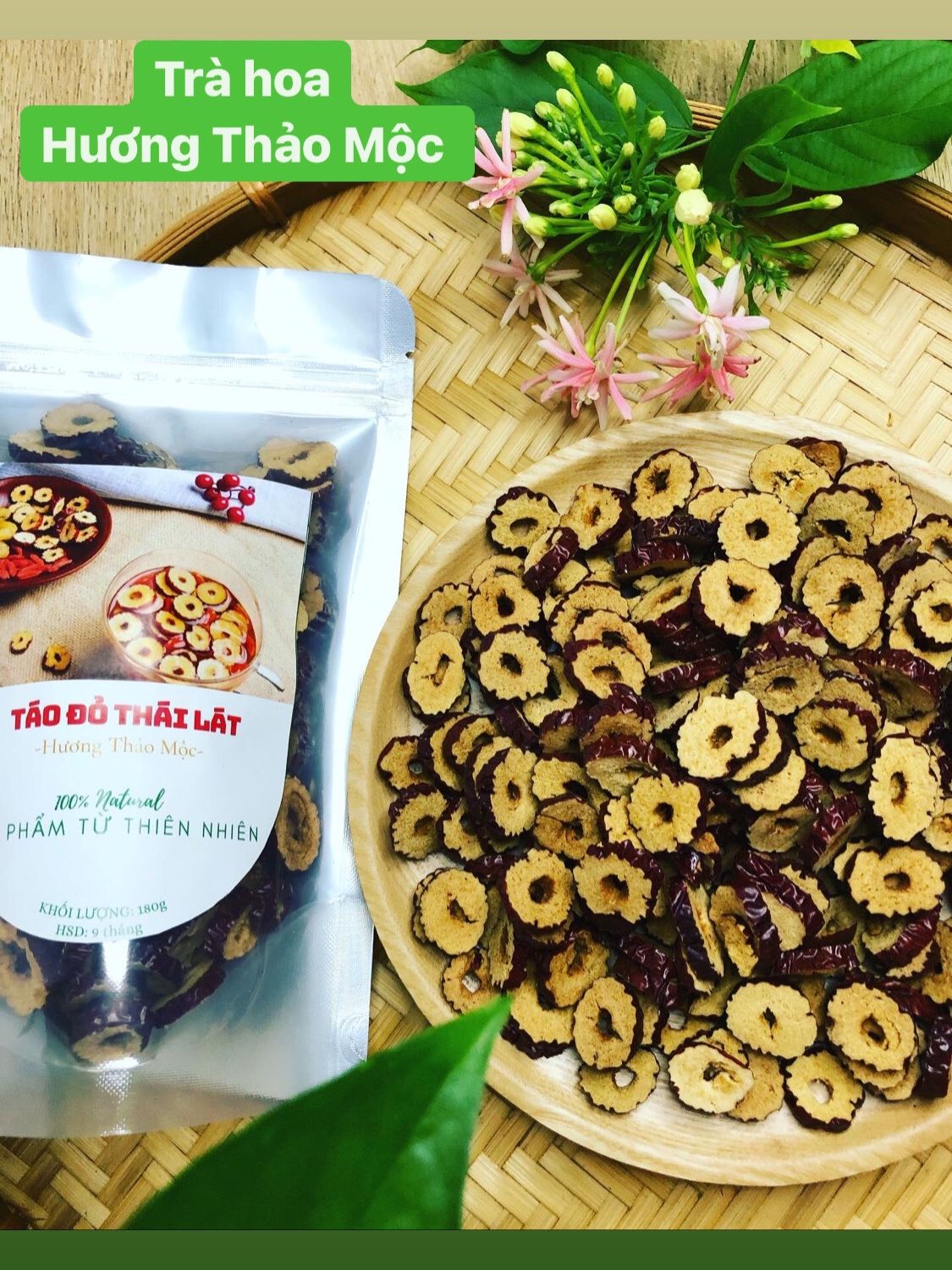 Táo Đỏ Thái Lát - Trà Hoa Natural Thảo Mộc