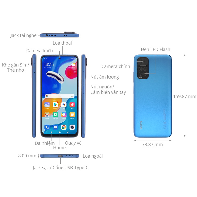 Điện Thoại Xiaomi Redmi Note 11s (8GB|128GB) Chính Hãng