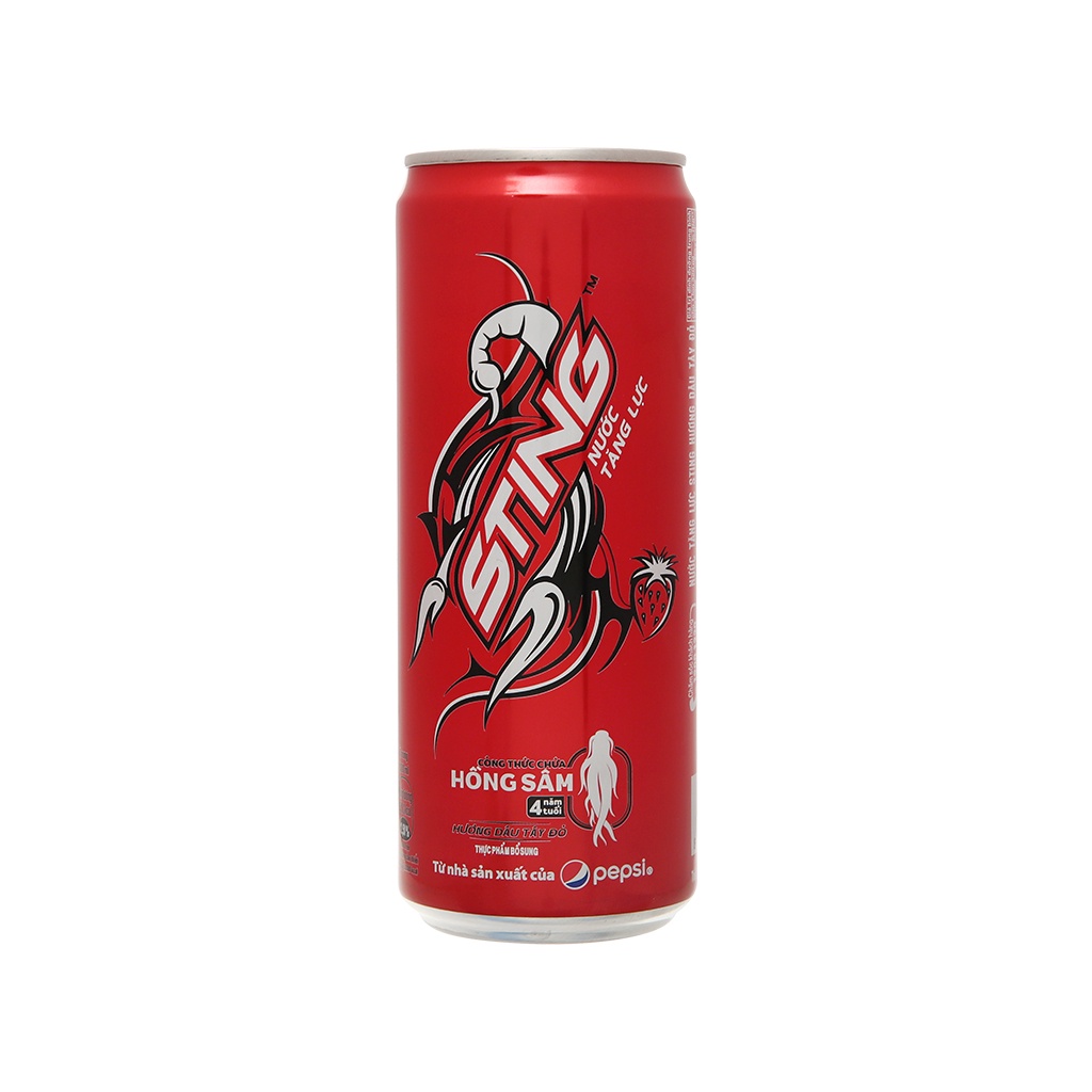 BÁO GIÁ Sting Nước Tăng Lực | Shopee Lazada Sendo Tiki mới nhất 62 Nước tăng lực Sting Sleek hương dâu 320ml