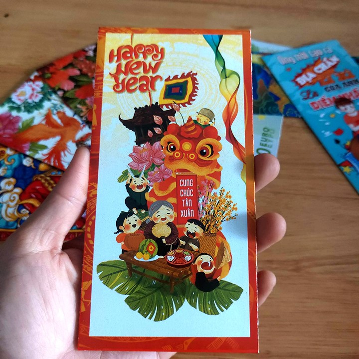 Red packets, maple red packets plaited, combo 50 cover cute