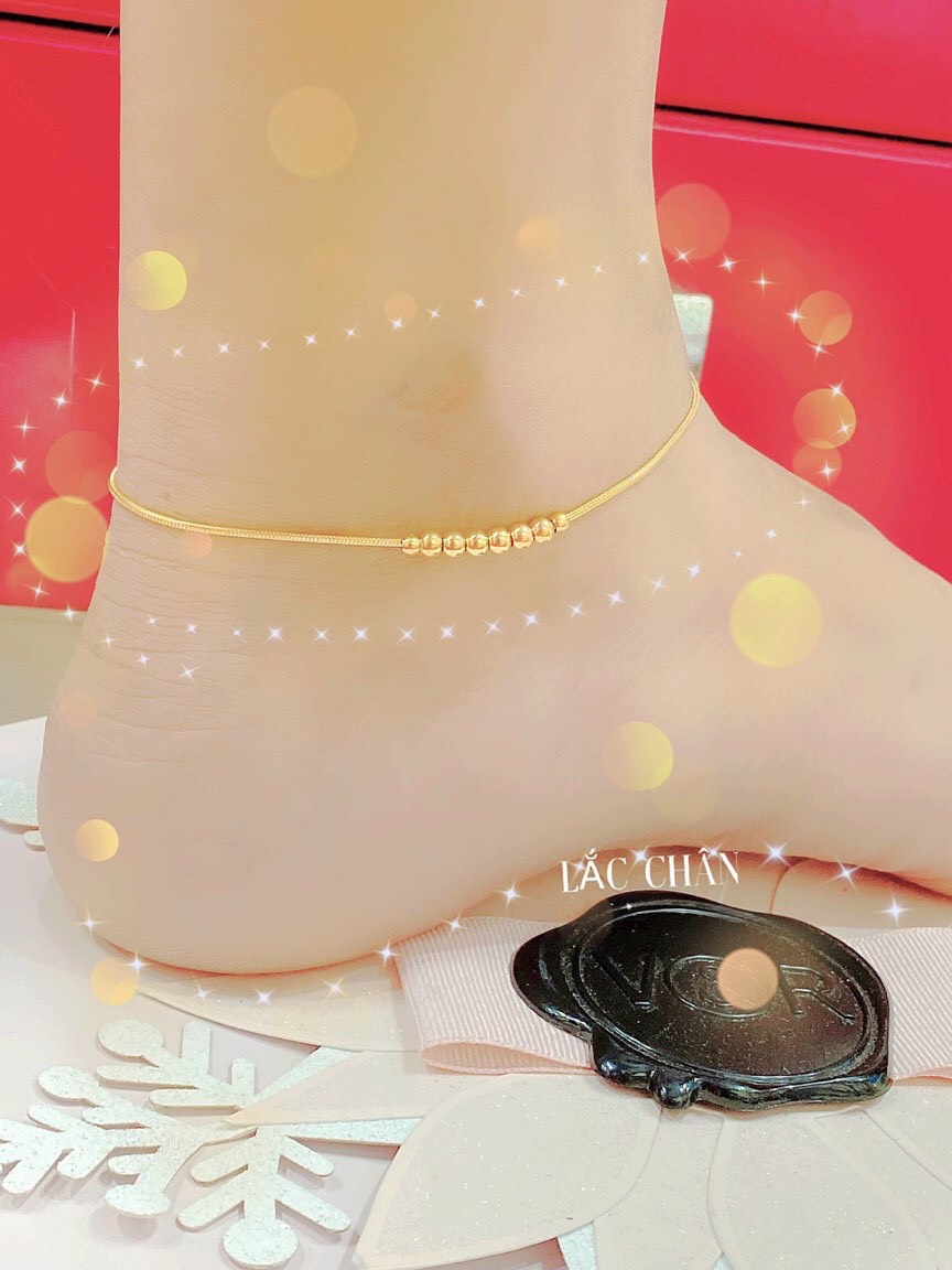Lắc chân mạ vàng 18k LC-2310.08