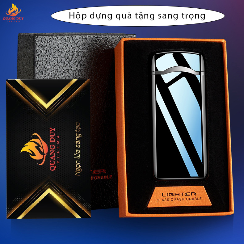 Bật lửa hộp quẹt điện công nghệ cao plasma sạc Type C cao cấp độc lạ