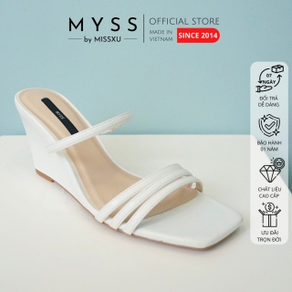 Giày guốc nữ 3 dây ngang đế xuồng 7cm thời trang MYSS - SU111 thumbnail