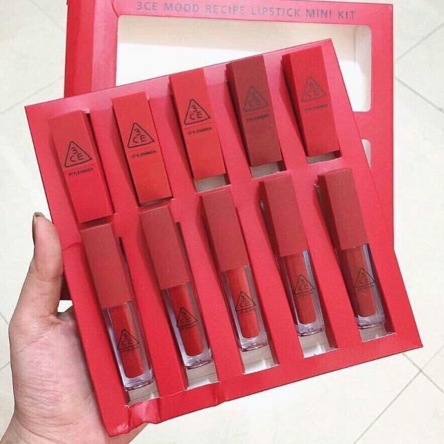 Combo 10 son thỏi lì lâu trôi mini