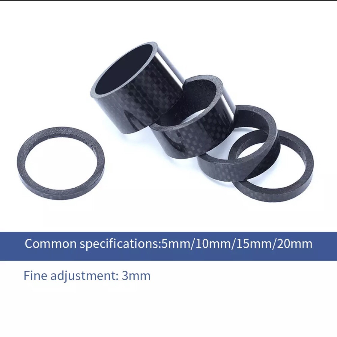 BỘ VÒNG CHÊM CỔ XE ĐẠP CARBON 5 CÁI