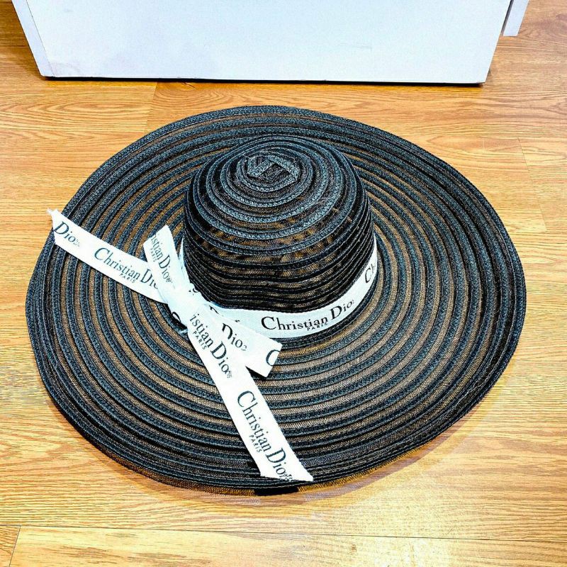 Mũ Cói Phối Lưới Đai DR Vành 50cm