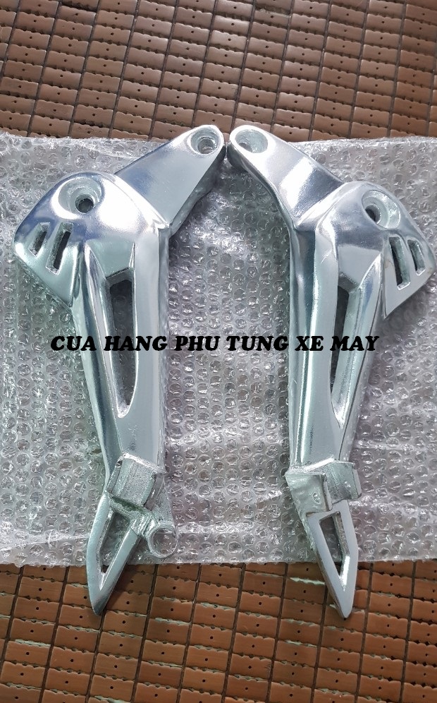 Pát gác chân sau nhôm đùi gà gắn xe dream, wave nhỏ, wave rs100, wave alpha 08 - 16 xịn, đẹp, bền - 1 cặp