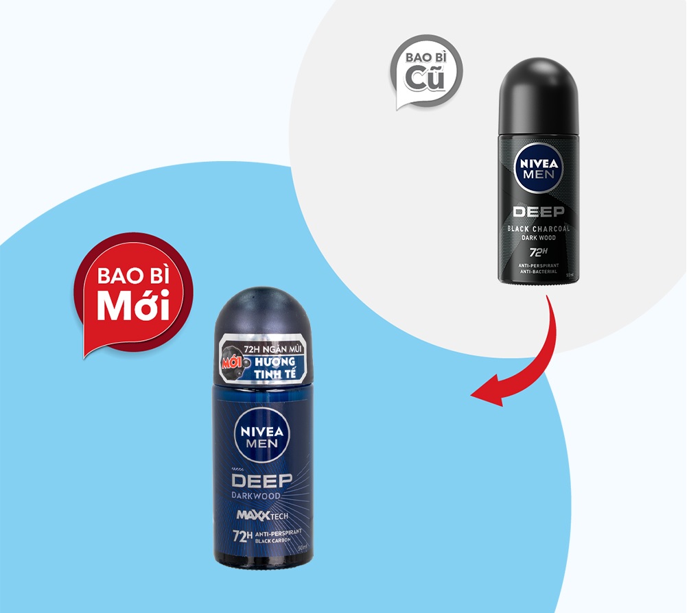 Lăn Ngăn Mùi NIVEA MEN Deep (50 ml)