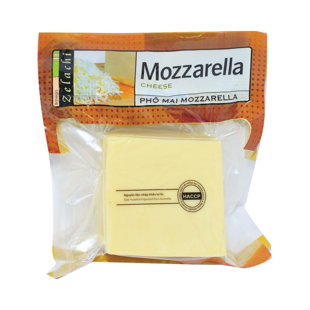 Phô mai Mozzarella cheese Zellachi 200G