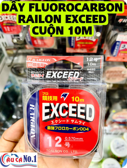DÂY LÀM THẺO FLUOROCARBON RAIGLON EXCEED 10M