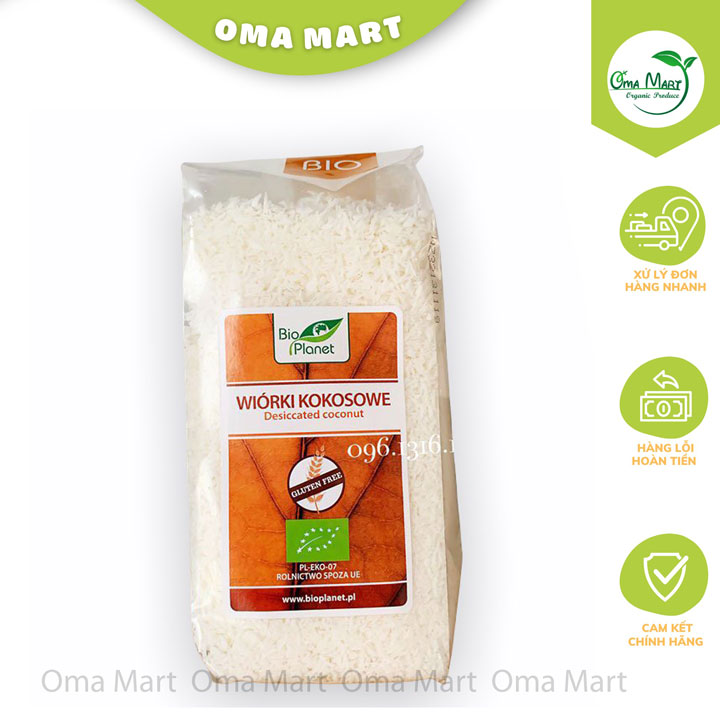 Vụn dừa hữu cơ Bio Planet 200g