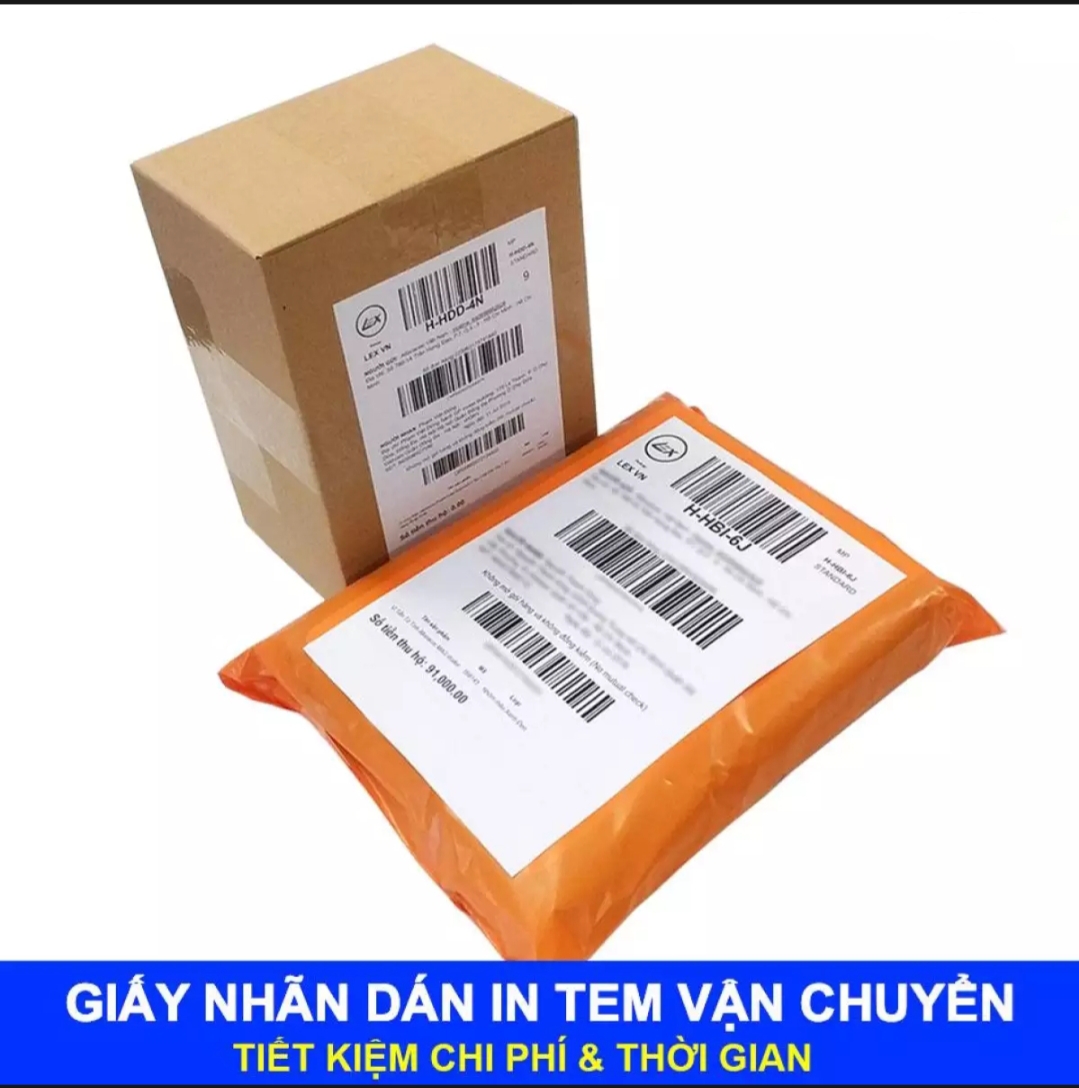 [HCM]giấy in tem vận chuyển A6 100 tờ in tem vận chuyểnin phiếu gửi hàng