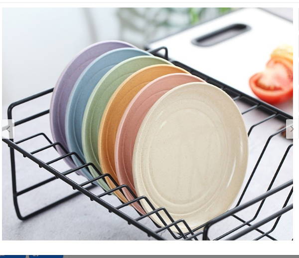Bộ 6 đĩa đựng thức ăn lúa mạch an toàn cho sức khỏe