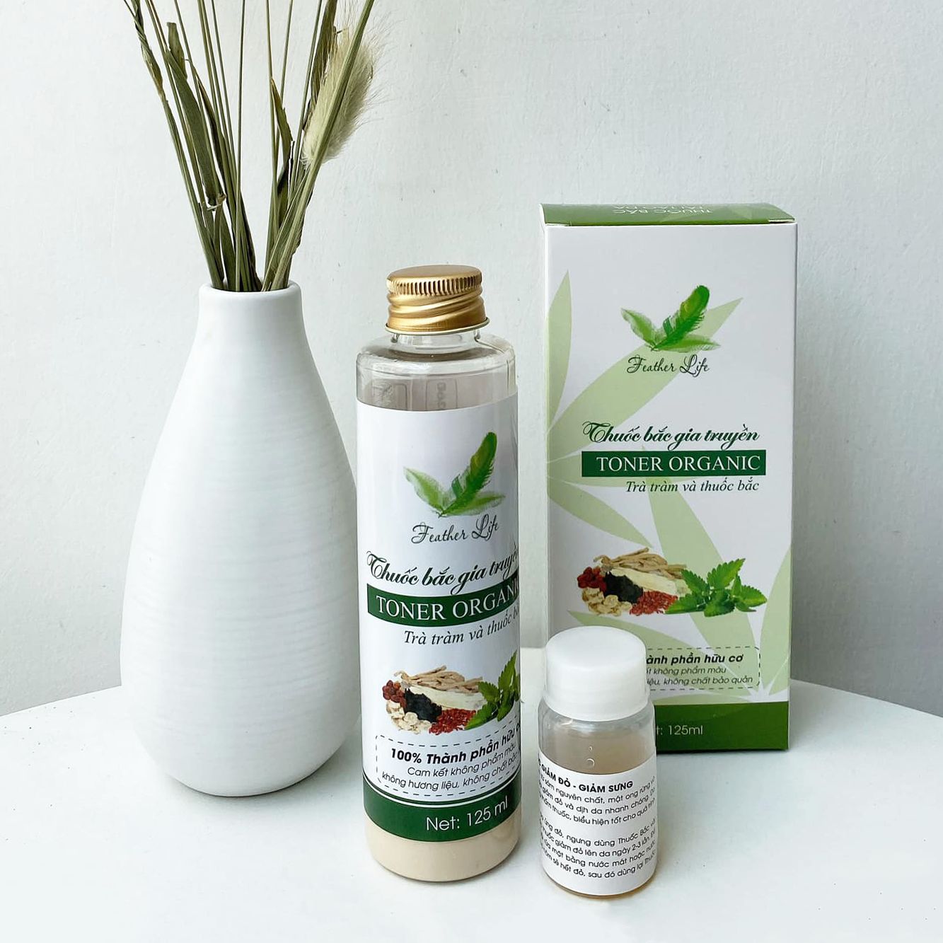 Combo 3 Chai thuoc bac tái tạo da hết mặt mụn lưng 2024 [125ML tặng kèm lọ giảm đỏ]