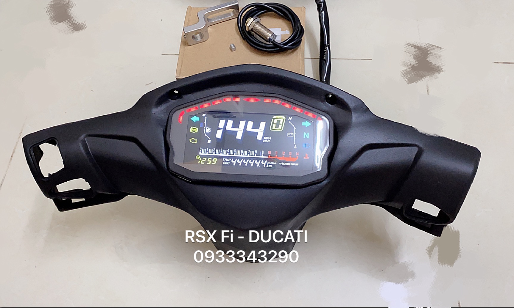 TRỌN BỘ BỢ CỔ RSX ( XĂNG CƠ HOẶC PHUN XĂNG FI ) CHẾ ĐỒNG HỒ DUCATI