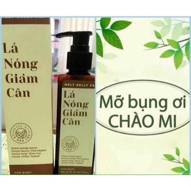 Lá nóng Giảm cân dân tộc hàng date mới ( TẶNG KÈM ĐAI NỊT BỤNG )