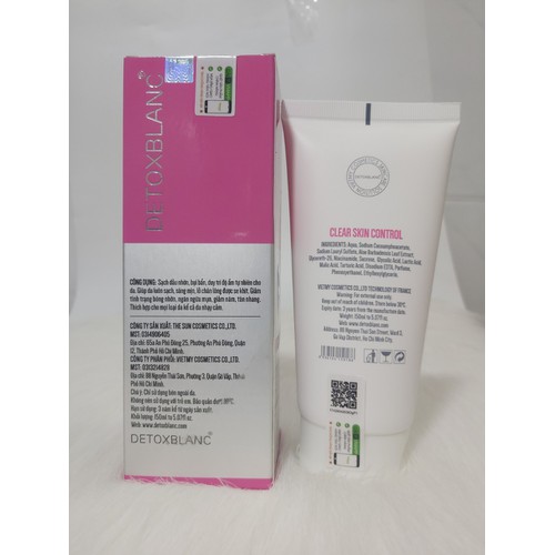 SỬA RỬA MẶT SINH HỌC DETOX BLANC