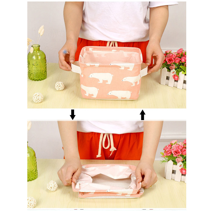 Giỏ vải đựng đồ cá nhân văn phòng xinh xắn