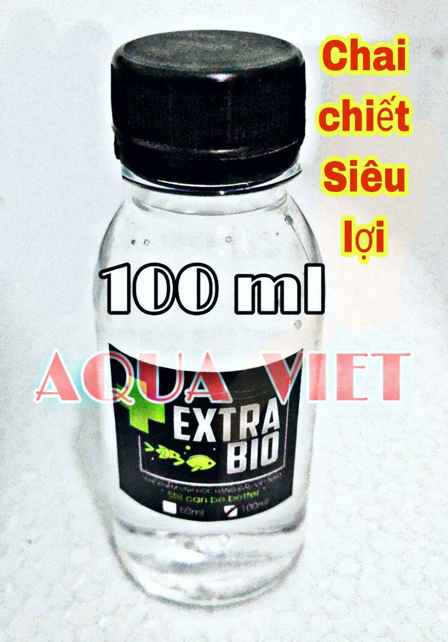 Vi Sinh Làm Trong Nước Bể Cá Cảnh Extra Bio chai dung tích 50ml, 100mli, 125ml, 250ml, 500ml, 1 lít