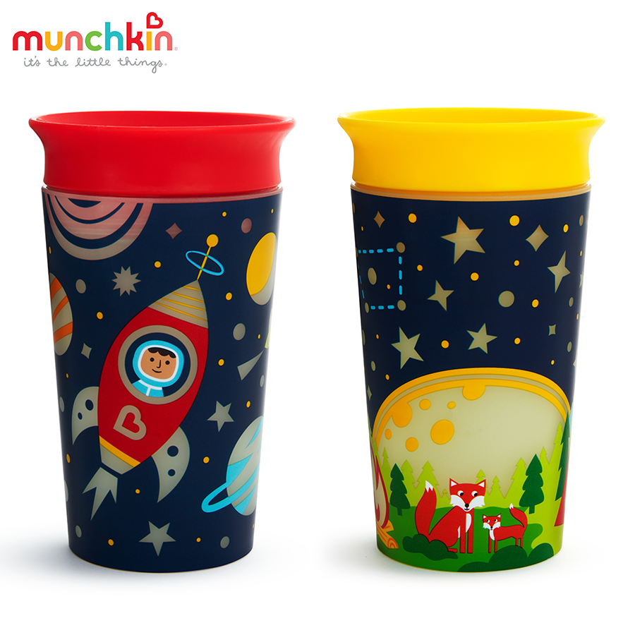 Cốc 360 độ chống đổ phát sáng Munchkin (266ml)