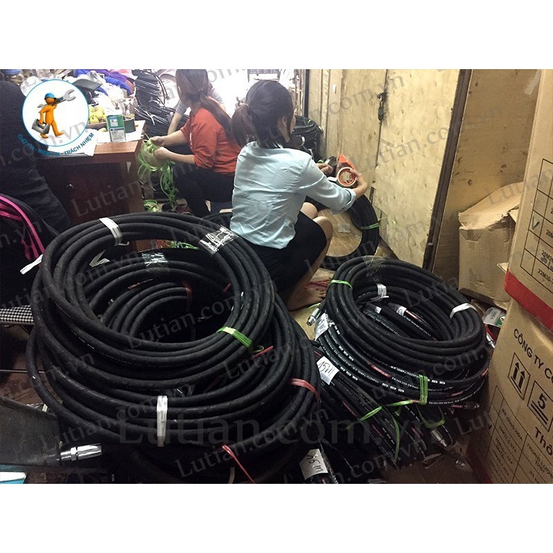 Dây rửa áp lực cao 2 lõi thép - 10m