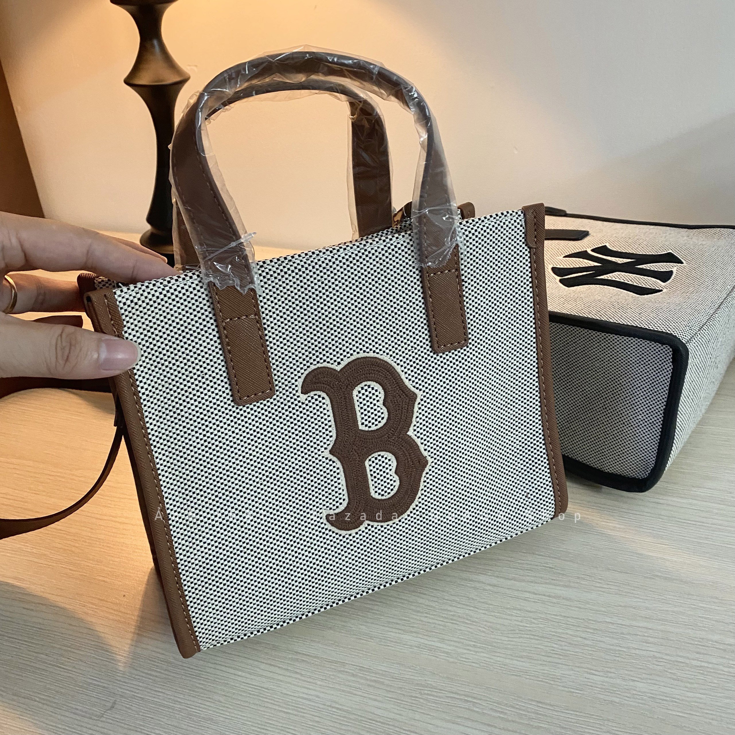 Túi đeo chéo quai xách basic canvas tote size 23