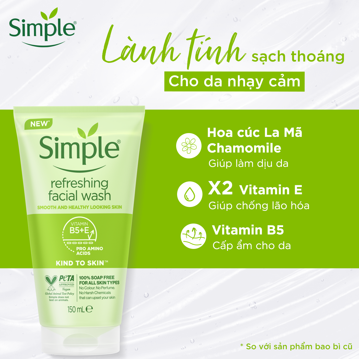 Combo Simple Tẩy trang Micellar 200ml + Sữa rửa mặt 150ml + Nước hoa hồng Toner 200ml cho da sạch khỏe đàn hồi