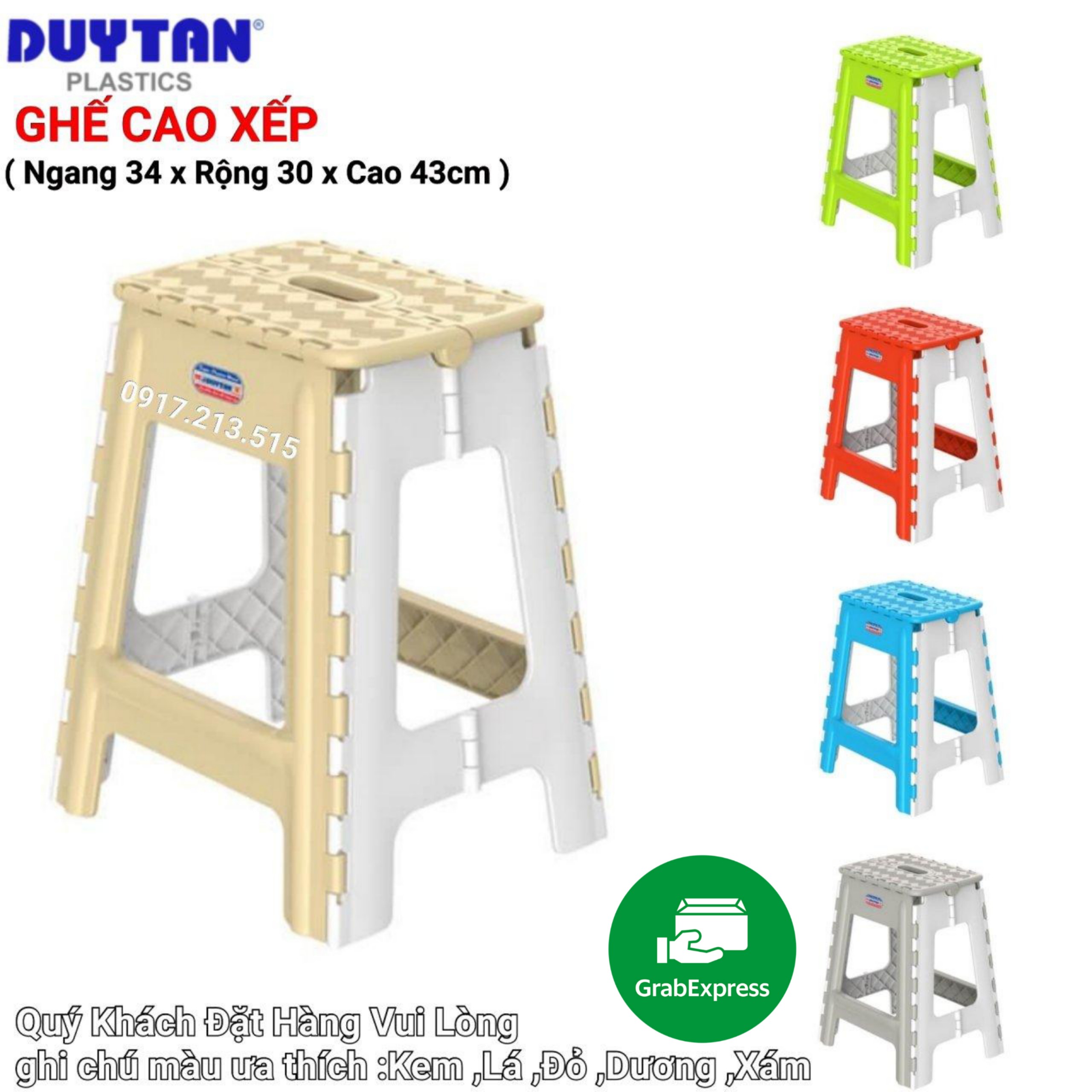 Ghế nhựa xếp nhựa duy tân