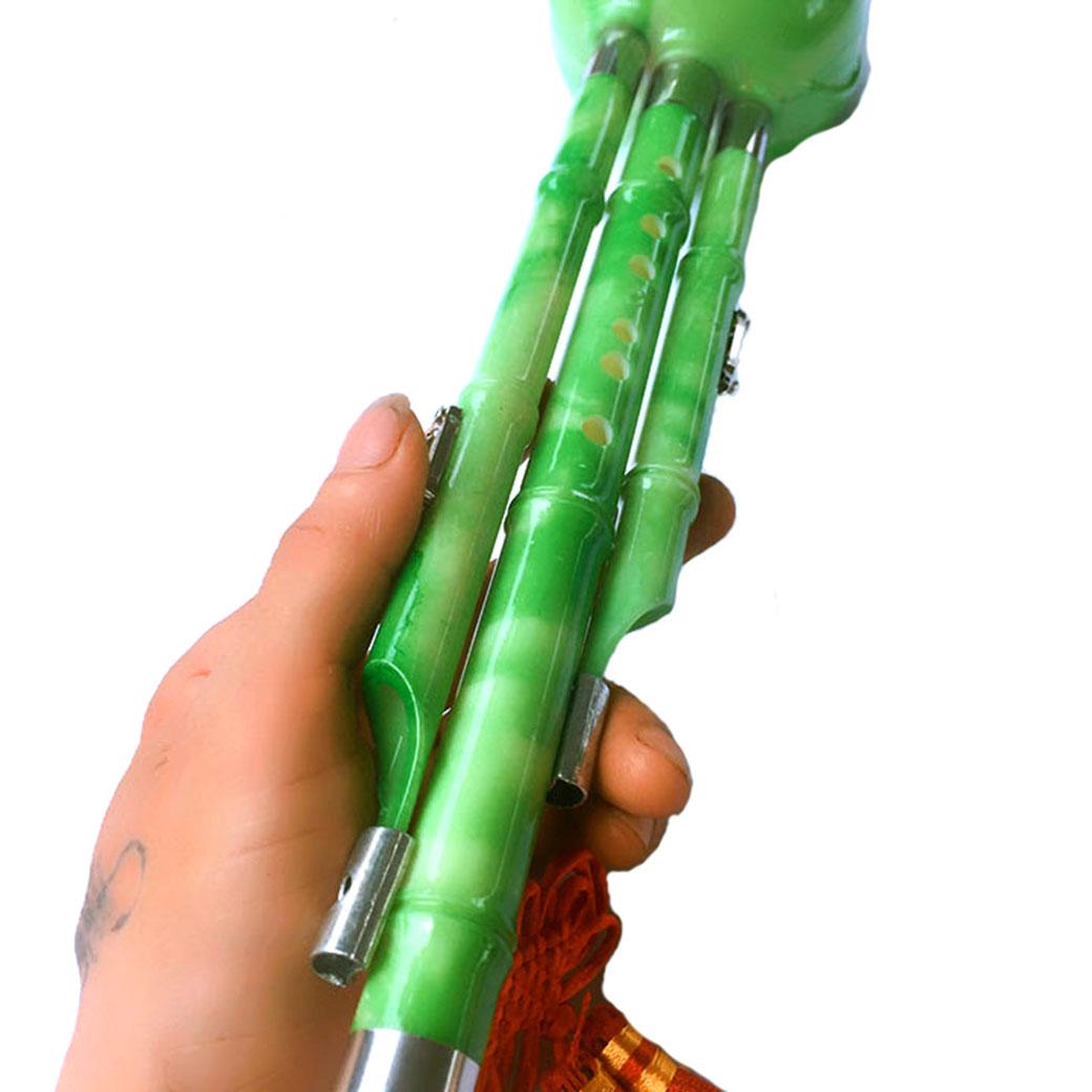 Oval smooth gem flute