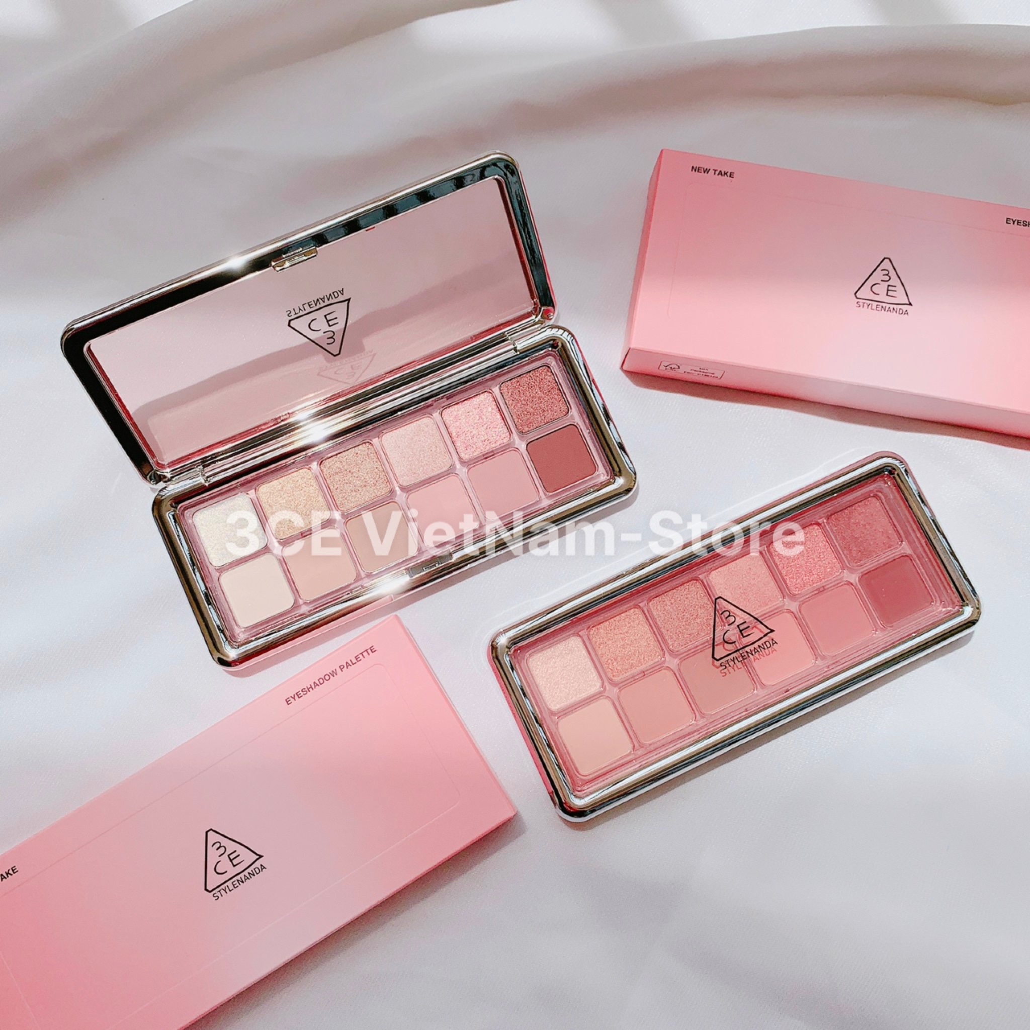 Phấn Mắt 12 Ô 3CE New Take Eyeshadow Palette (Motion Frame - Raw Neutrals - Creative Filter)