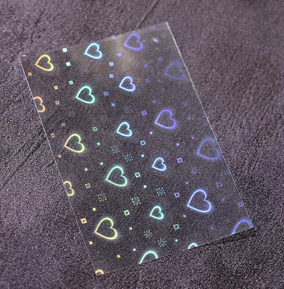 Sticker Trái Tim Dạ Quang Lấp Lánh Phát Sáng Trang Trí Móng Đẹp